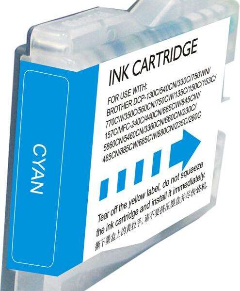 Cartouche d’encre compatible Brother – LC970 / LC1000 – Cyan – 400 pages