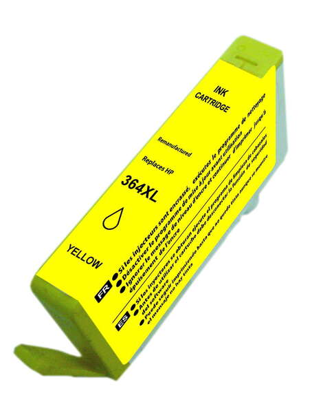 Cartouche d’encre compatible HP 364XL — Jaune — 14.6 ml