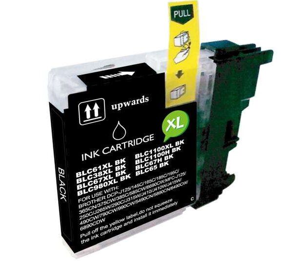 Cartouche d’encre compatible Brother – LC1100 LC980 LC985 – Noir – 900 pages