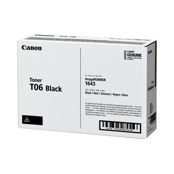 Toner laser Canon T06 — Noir — OEM — 20 500 pages