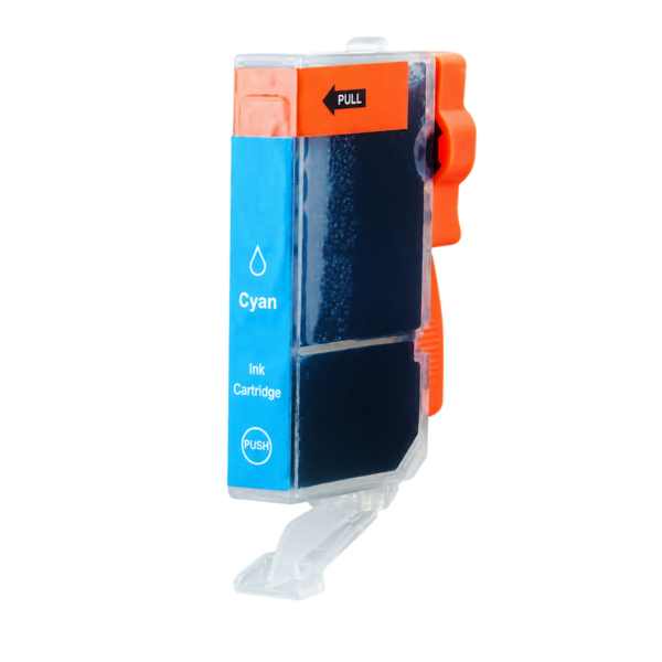 Cartouche d’encre Canon CLI521 — Cyan — Compatible — 9 ml