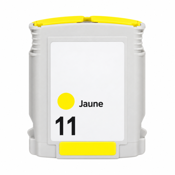 Cartouche d’encre compatible HP 11 — Jaune — 28 ml