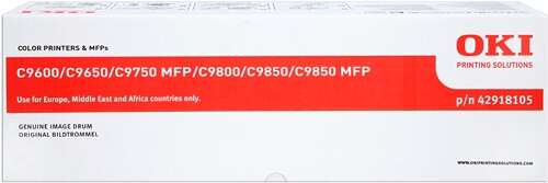 Tambour d’imagerie OKI C9600/C9650/C9655/C9800/C9850 / 42918105 — Jaune — original — 30 000 pages