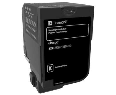 Toner Lexmark CS720/CS725 / 74C2HK0 — Noir — original — 20 000 pages