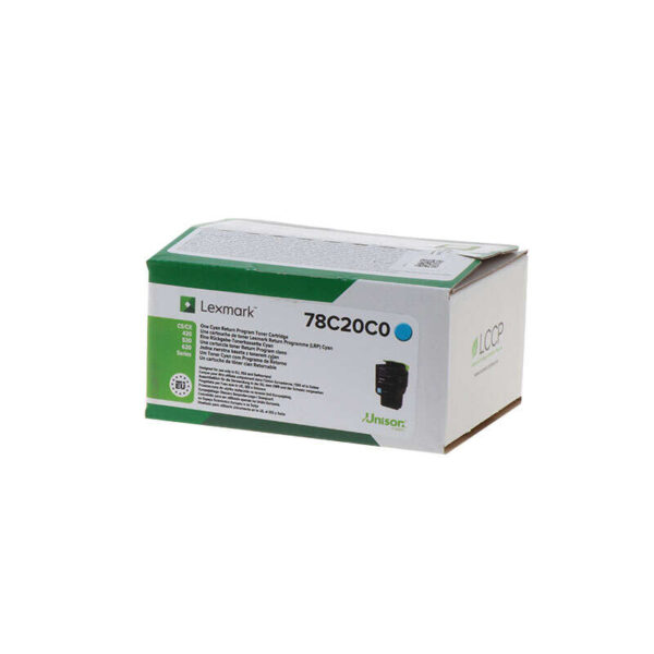 Toner Lexmark CS421/CS521/CS622/CX421/CX522/CX622/CX625 / 78C20C0 — Cyan — original — 1 400 pages