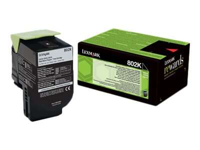 Toner Lexmark CX310/CX410/CX510 / 80C20K0 — Noir — original — 1 000 pages