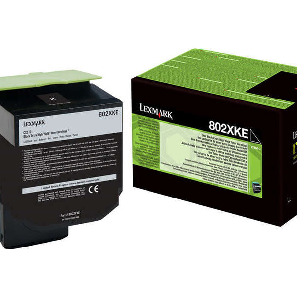 Toner Lexmark CX510 / 80C2XK0 — Noir — original — 8 000 pages