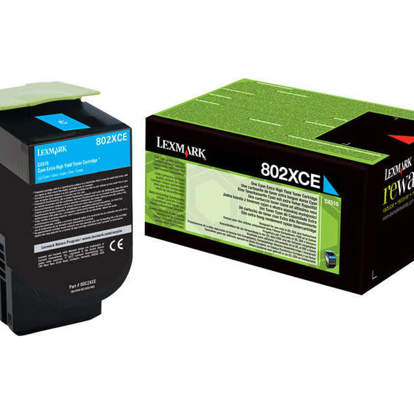 Toner Lexmark CX510 / 80C2XC0 — Cyan — original — 4 000 pages