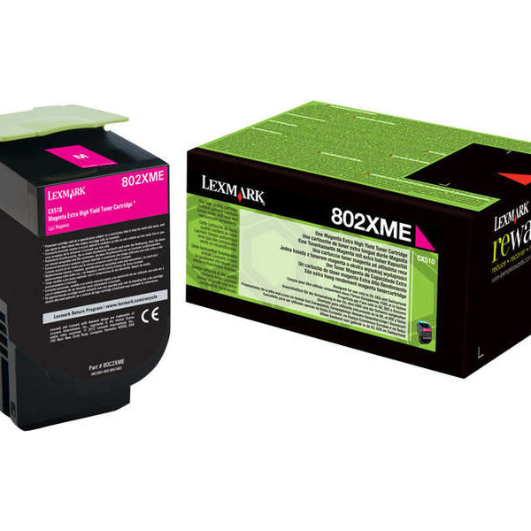 Toner Lexmark CX510 / 80C2XM0 — Magenta — original — 4 000 pages