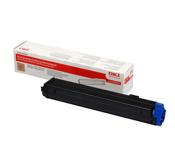 Toner OKI B410/B420/B430/B440/MB460/MB470/MB480 / 43979102 — Noir — original — 3 500 pages