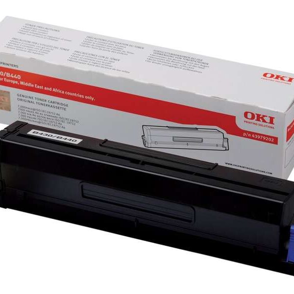 Toner OKI B430/B440/MB460/MB470/MB480 / 43979202 — Noir — original — 7 000 pages
