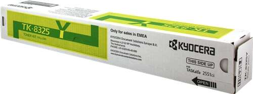 Toner Kyocera TK8325 / TK8325Y — Jaune — original — 12 000 pages