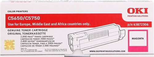 Toner OKI C5650/C5750 / 43872306 — Magenta — original — 2 000 pages