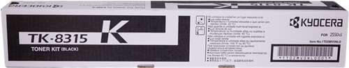 Toner Kyocera TK8315 / TK8315K — Noir — original — 12 000 pages