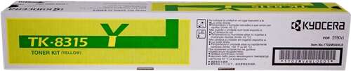 Toner Kyocera TK8315 / TK8315Y — Jaune — original — 6 000 pages