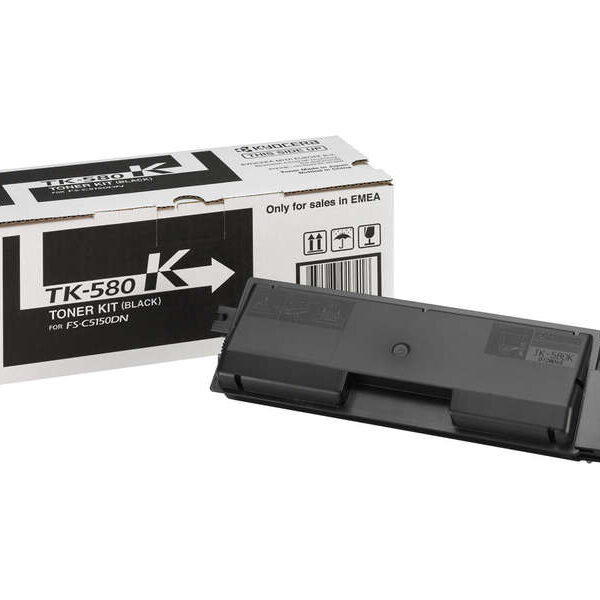 Toner Kyocera TK580 / TK580K — Noir — original — 3 500 pages