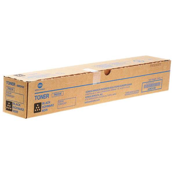 Toner Konica Minolta TN221 / A8K3150 — Noir — original — 24 000 pages