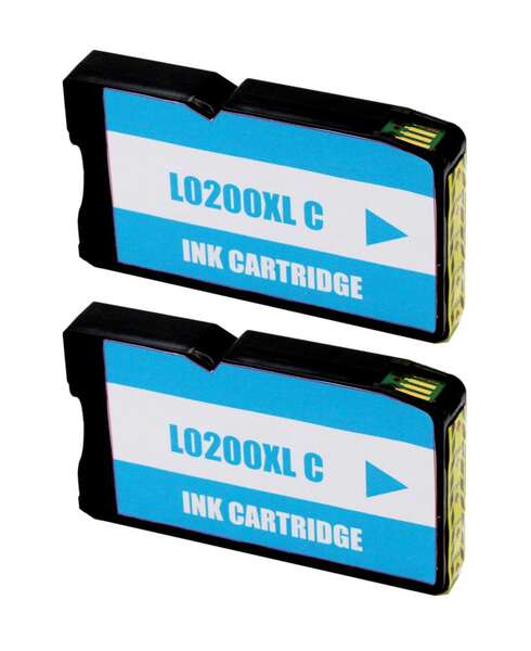 Cartouche d’encre Lexmark 14L0198 — Cyan — compatible — 2 × 32 ml