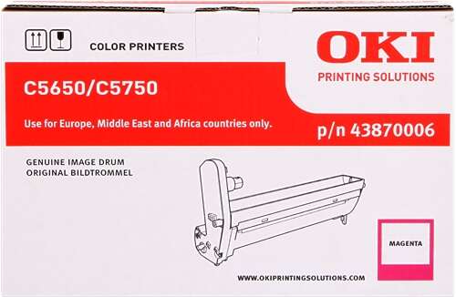 Tambour d’imagerie OKI C5650/C5750 / 43870006 — Magenta — original — 20 000 pages