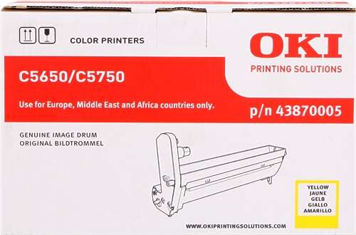 Tambour d’imagerie OKI C5650/C5750 / 43870005 — Jaune — original — 20 000 pages