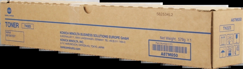 Toner Konica Minolta TN323 / A87M050 — Noir — original — 23 000 pages
