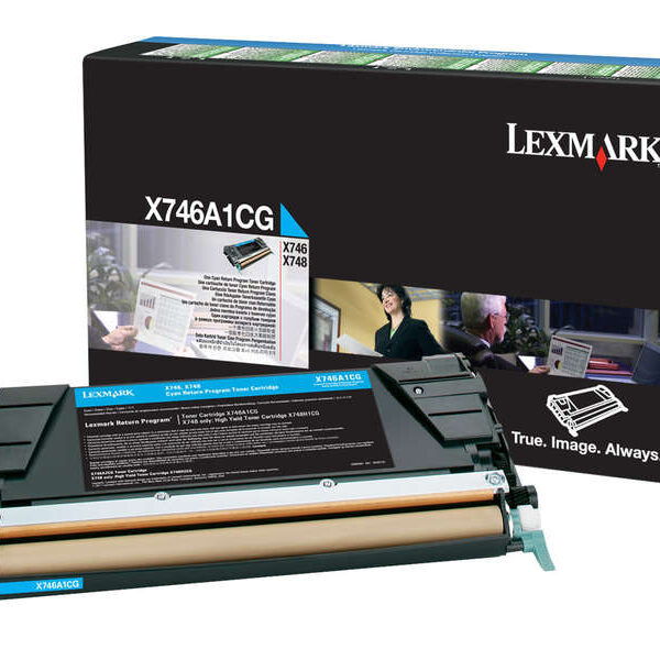 Toner Lexmark X746/X748 / X746A1CG — Cyan — original — 7 000 pages