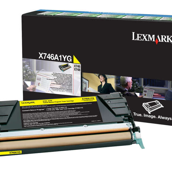Toner Lexmark X746/X748 / X746A1YG — Jaune — original — 7 000 pages