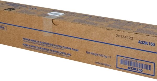Toner Konica Minolta TN321 / A33K150 — Noir — original — 27 000 pages