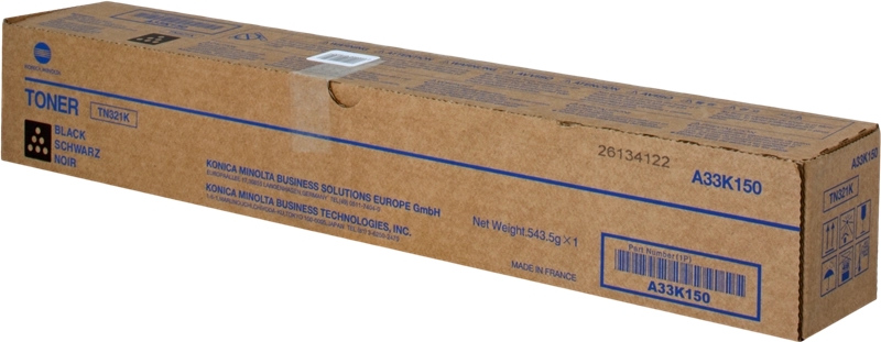 Toner Konica Minolta TN321 / A33K150 — Noir — original — 27 000 pages