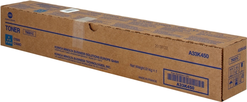 Toner Konica Minolta TN321 / A33K450 — Cyan — original — 25 000 pages