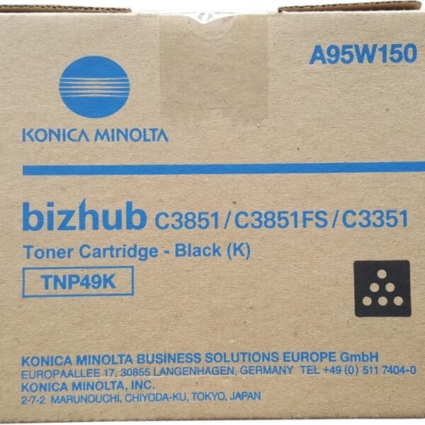 Toner Konica Minolta TNP49 / A95W150 — Noir — original — 13 000 pages