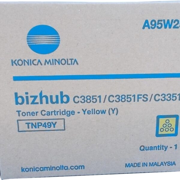 Toner Konica Minolta TNP49 / A95W250 — Jaune — original — 12 000 pages