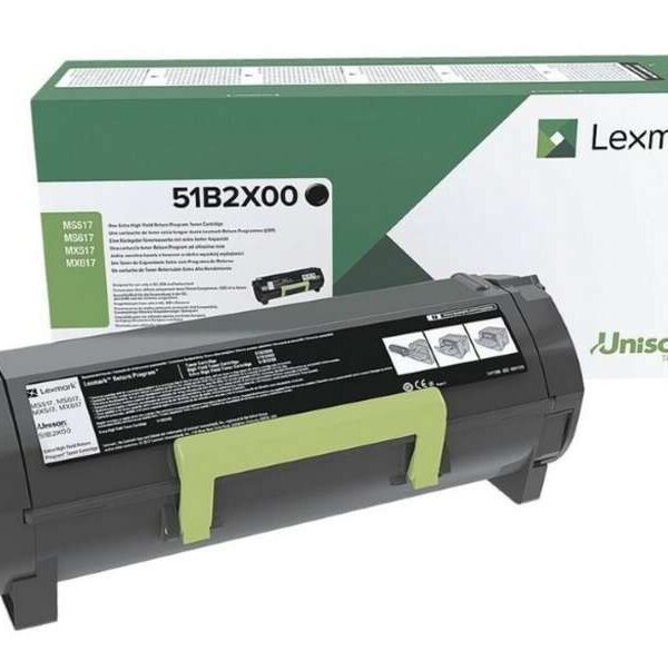 Toner Lexmark MS517/MS617/MX517/MX617 / 51B2X00 — Noir — original — 20 000 pages