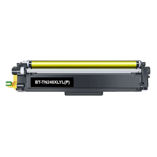 Toner laser compatible Brother TN248XL – Jaune – 2 300 pages