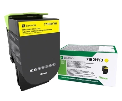 Toner Lexmark CS417/CX417/CS517/CX517 / 71B2HY0 — Jaune — original — 3 500 pages