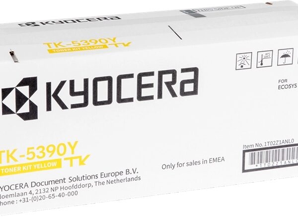 Toner Kyocera TK5390 / TK5390Y — Jaune — original — 13 000 pages