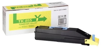 Toner Kyocera TK855 / TK855Y — Jaune — original — 18 000 pages
