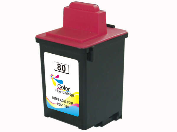 Cartouche d’encre Lexmark 12A1980E — Tricolore — compatible — 24 ml