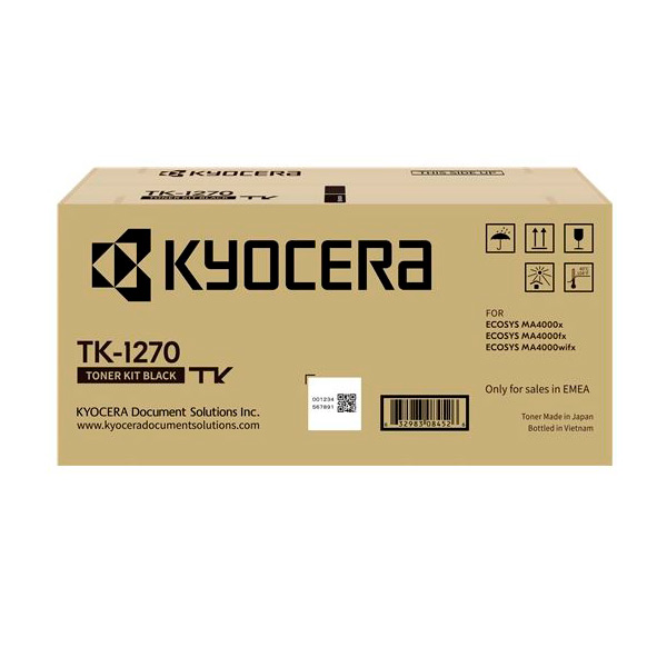 Toner Kyocera TK1270 — Noir — original — 10 000 pages