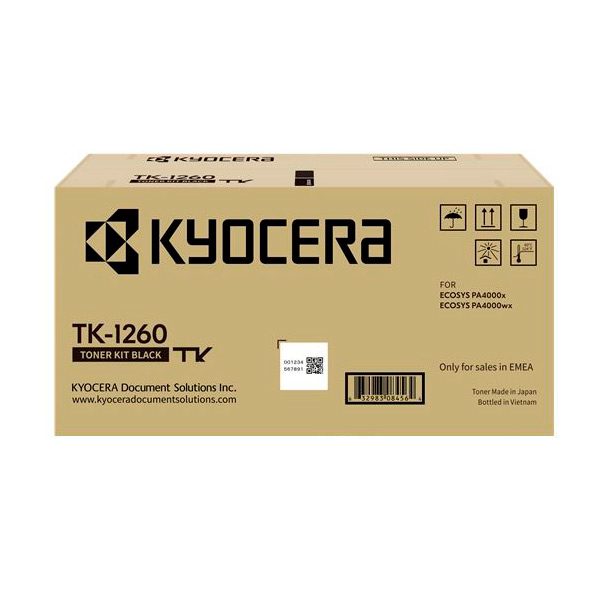 Toner Kyocera TK1260 — Noir — original — 10 000 pages