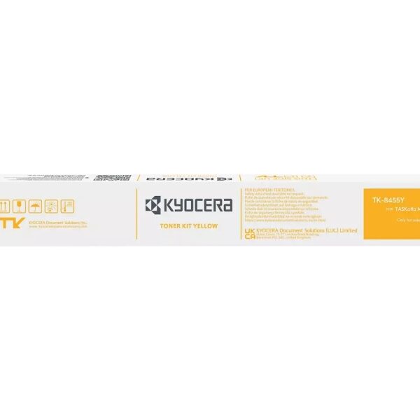 Toner Kyocera TK8455 / TK8455Y — Jaune — original — 12 000 pages