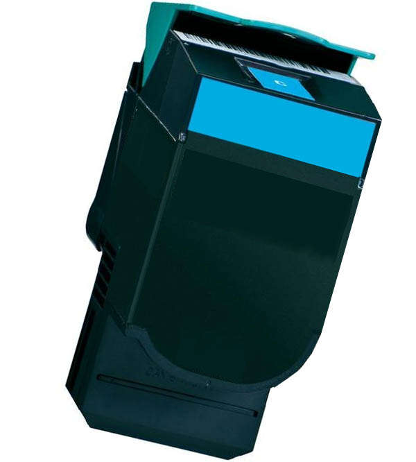 Toner Lexmark 80C2HC0 / 80C2HCE — Cyan — compatible — 3 000 pages