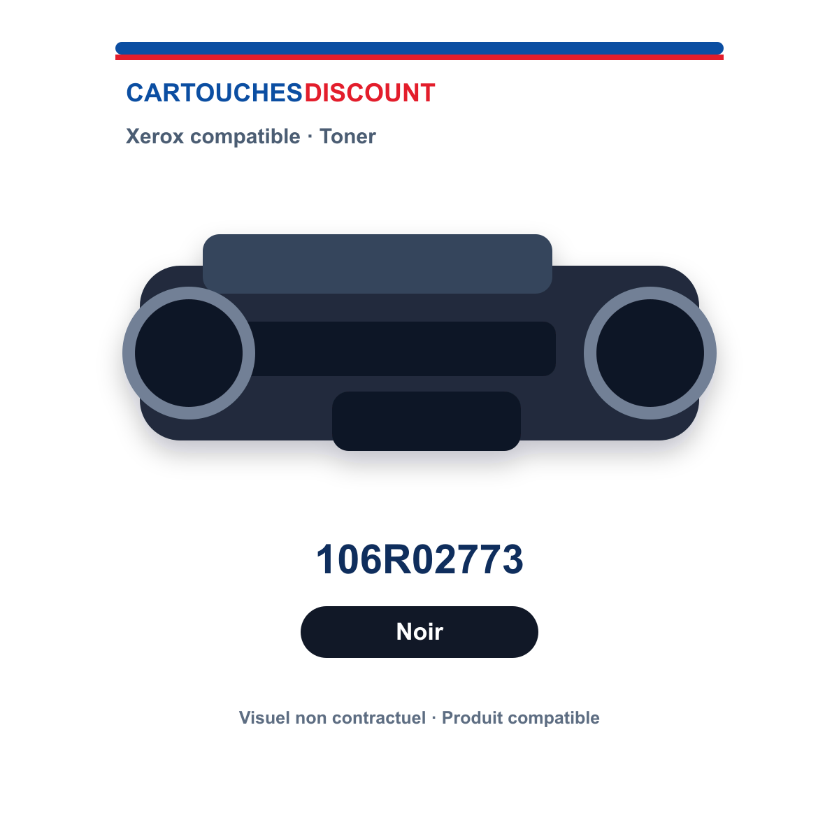 Toner Xerox 106R02773 — Noir — compatible — 1 500 pages