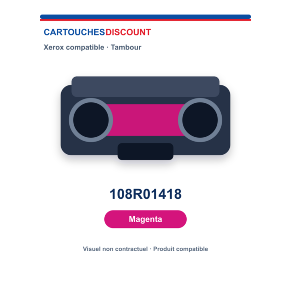 Tambour d’imagerie Xerox 108R01418 — Magenta — compatible — 48 000 pages